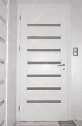 Drzwi wewnętrzne w kolorze écru – widok od pokoju