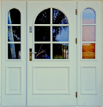 Drzwi zewnętrzne z doświetleniem podwójnym