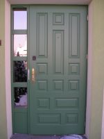 Drzwi zewnętrzne z doświetleniem lewym